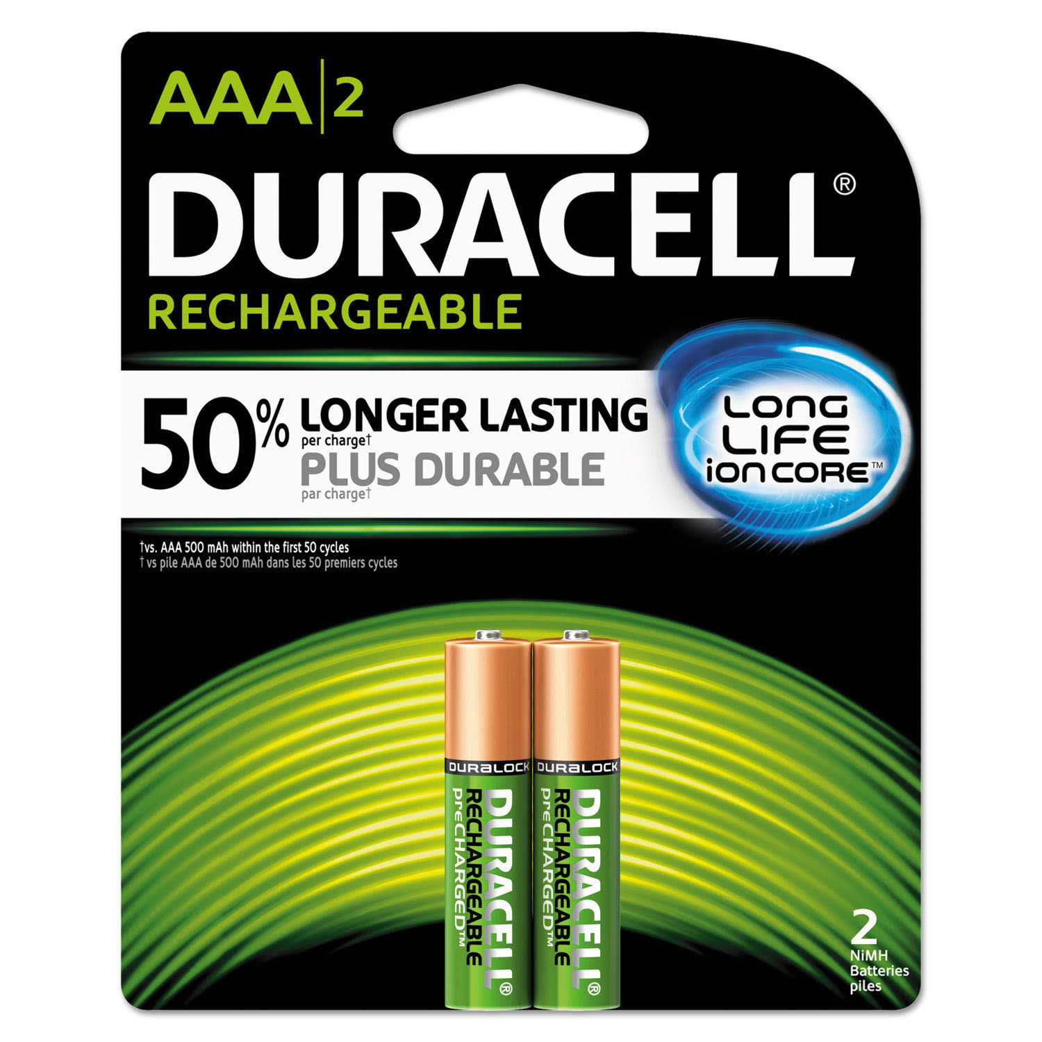 Duracell Rechargeable AAA Batteries - 2pcs