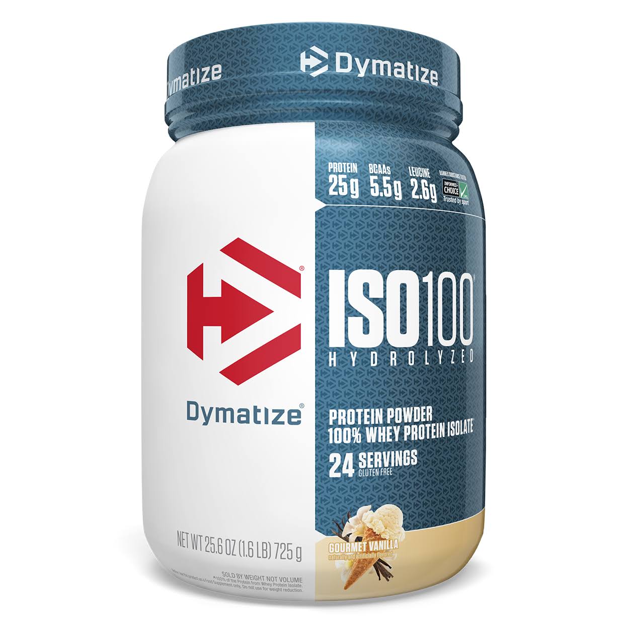 Dymatize ISO100 Hydrolyzed 100% Whey Protein Isolate - Gourmet Vanilla, 1.6lb