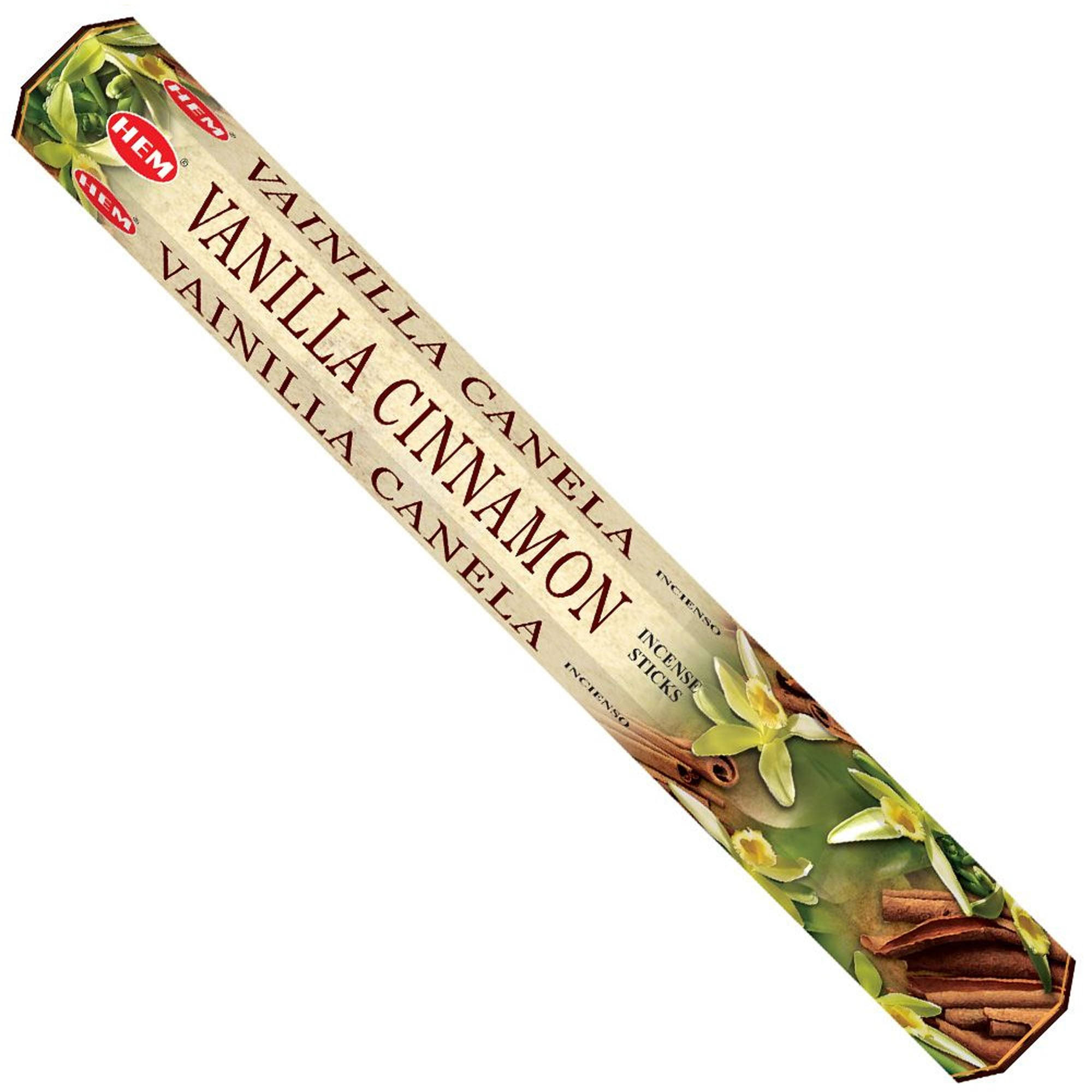 Hem Incense Sticks - Vanilla Cinnamon, 3 Packets, 60 Sticks