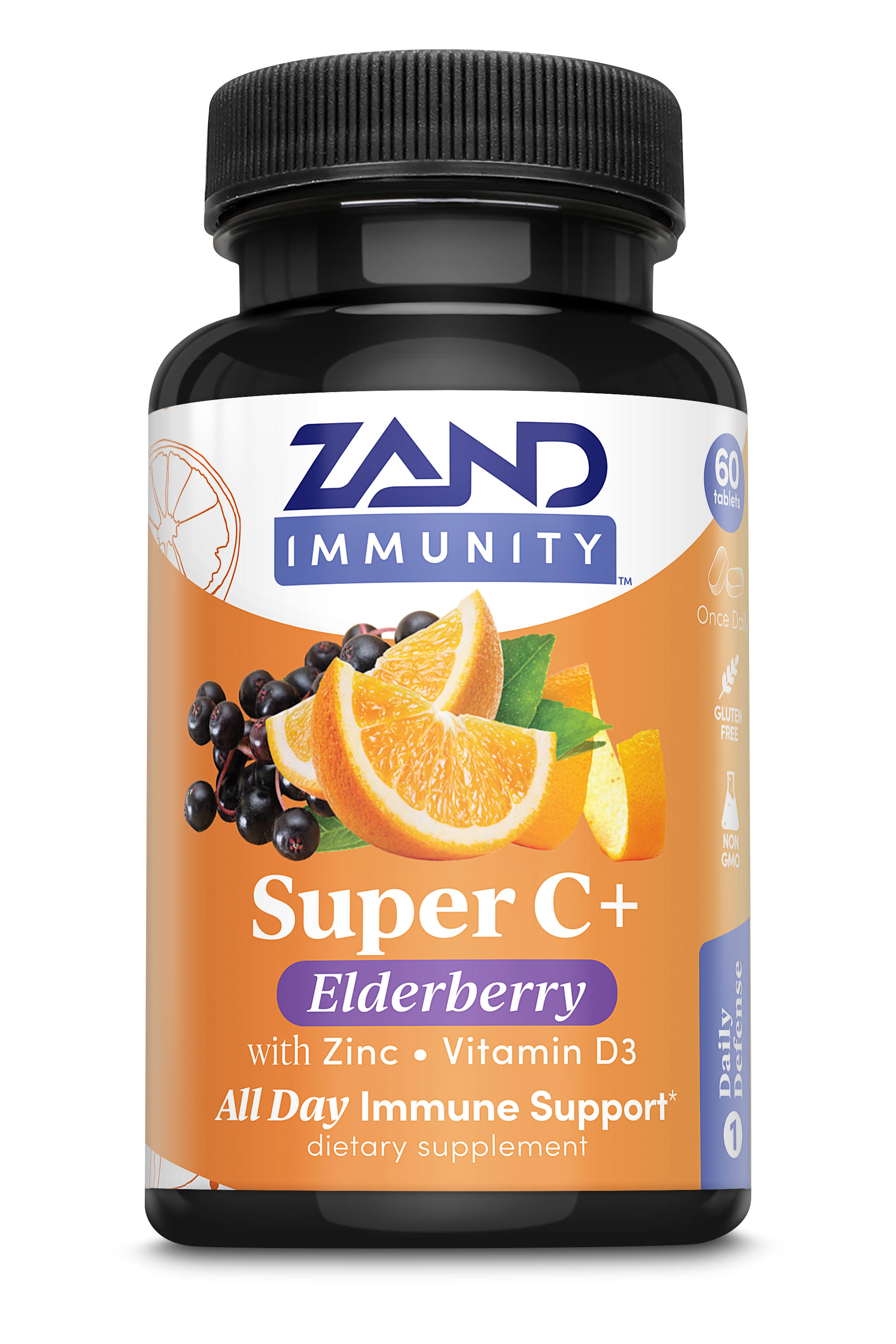 Zand Immunity Super C+ Elderberry With Zinc/Vitamin D3 60 Tablets