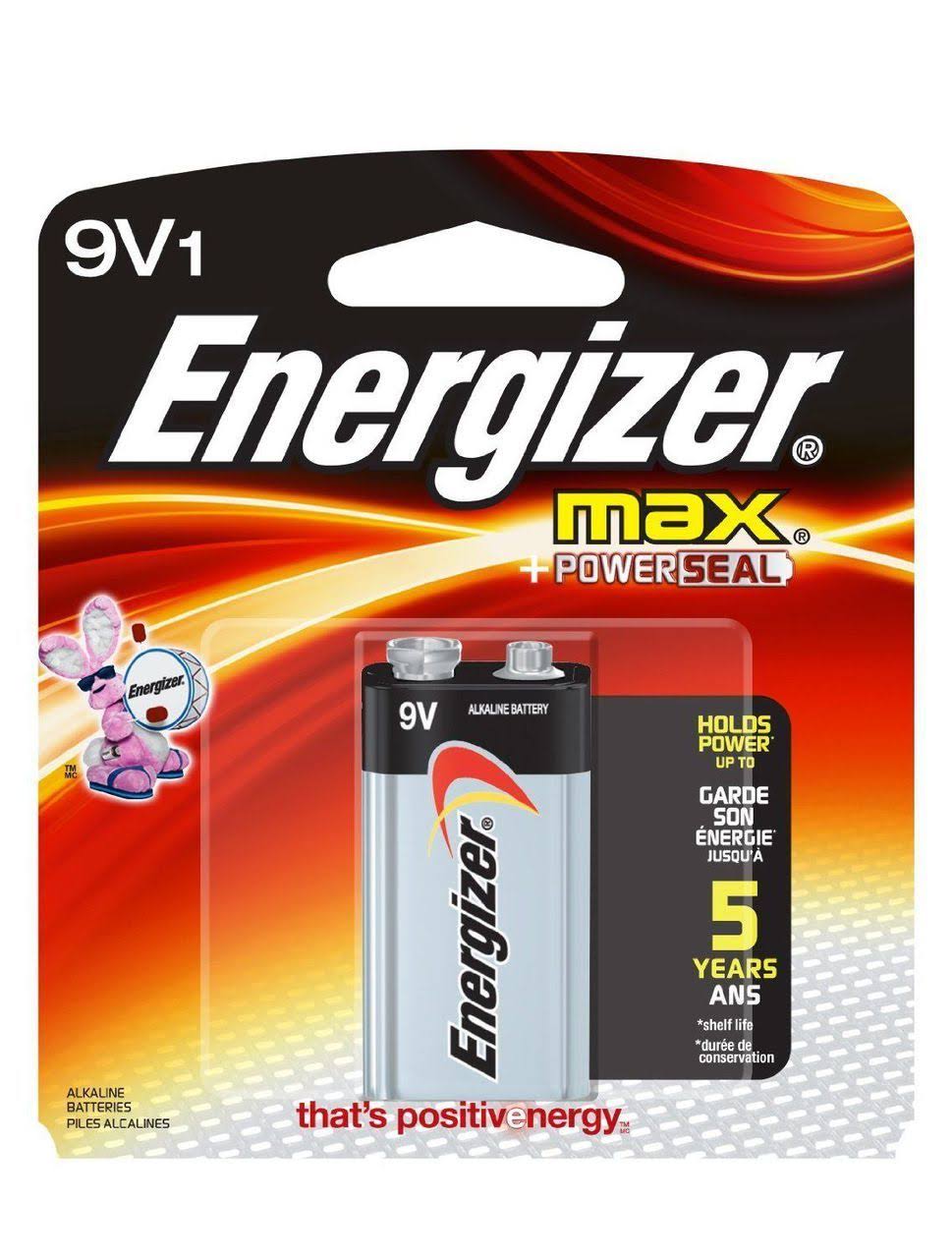 Energizer Max Battery - 9V