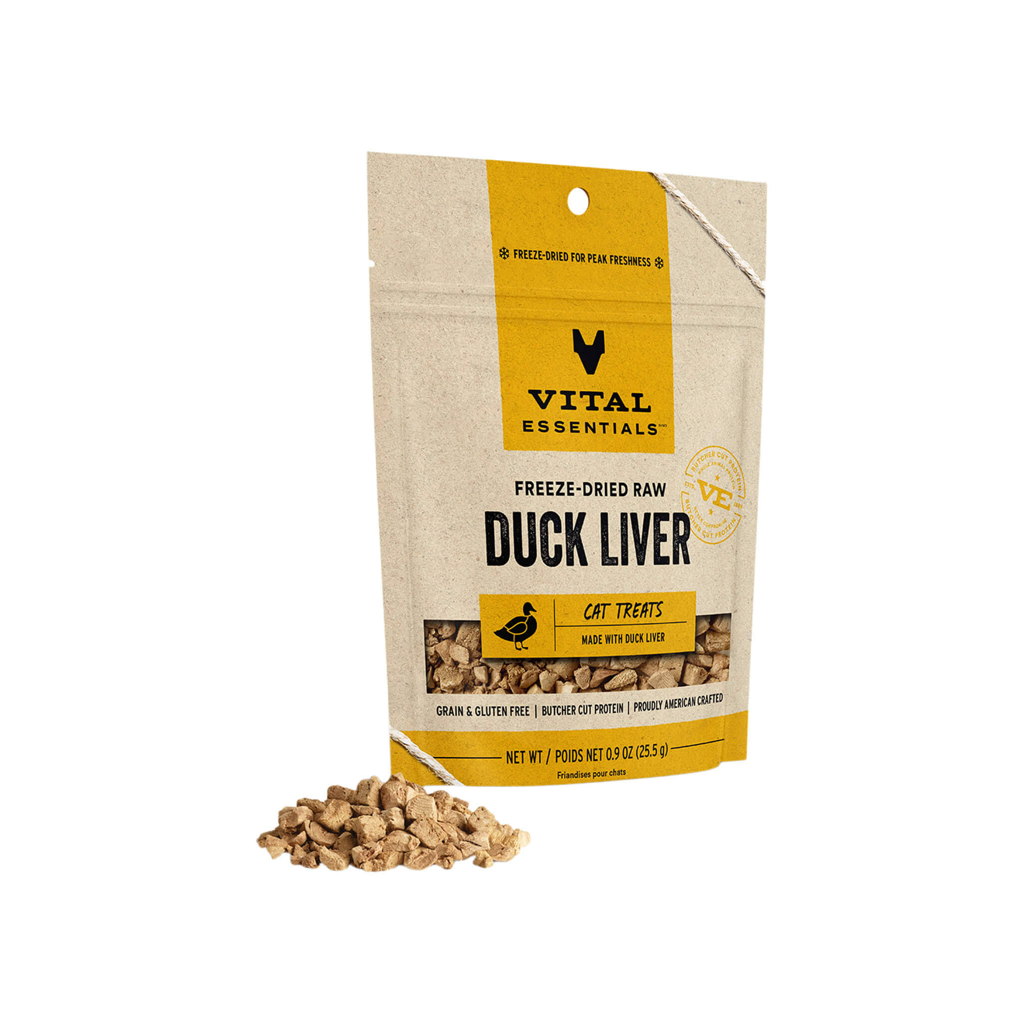 Vital Essentials Freeze-Dried Duck Liver for Cats