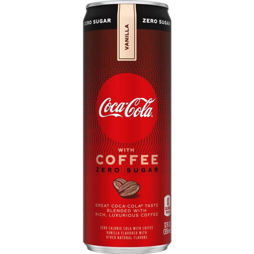 Coca-Cola Cola with Coffee, Zero Sugar, Vanilla - 12 fl oz