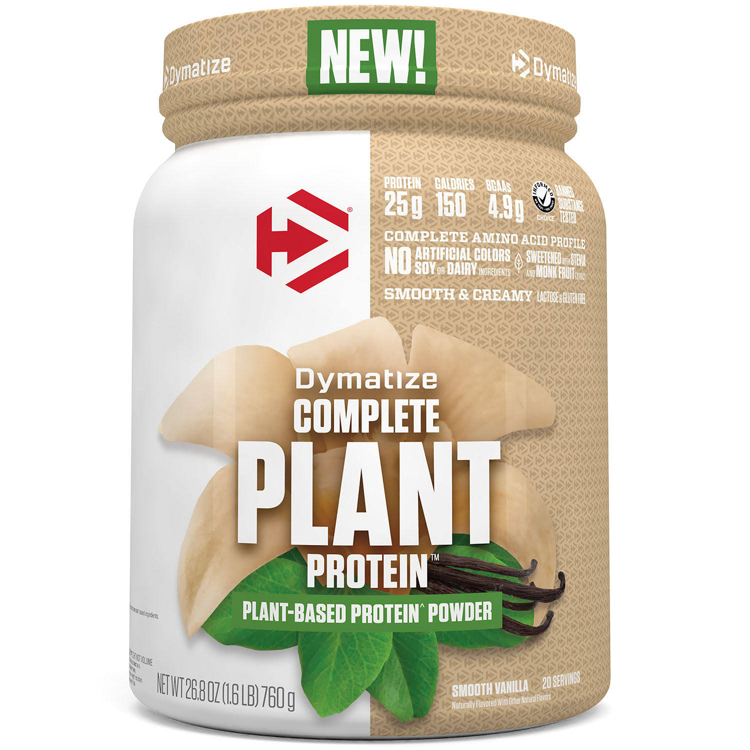 Dymatize Complete Plant Protein Powder, Vanilla (26.8 oz.)