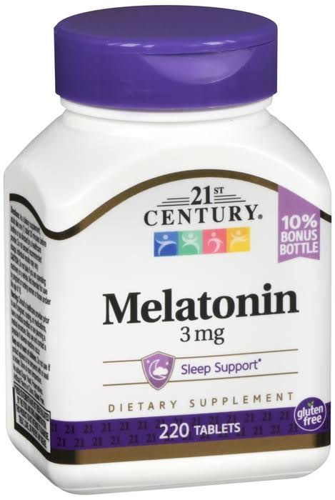 21st Century Melatonin 3mg Tablets, 220ct (1-3 Unit)