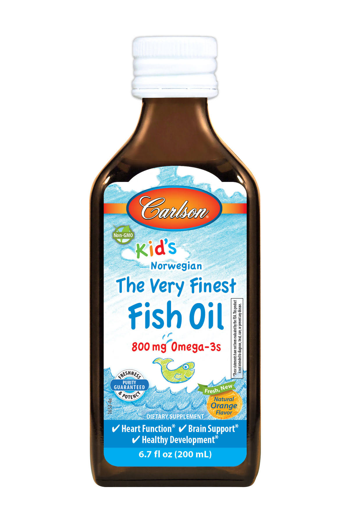 Carlson For Kids Very Finest Fish Oil - Orange, 200ml