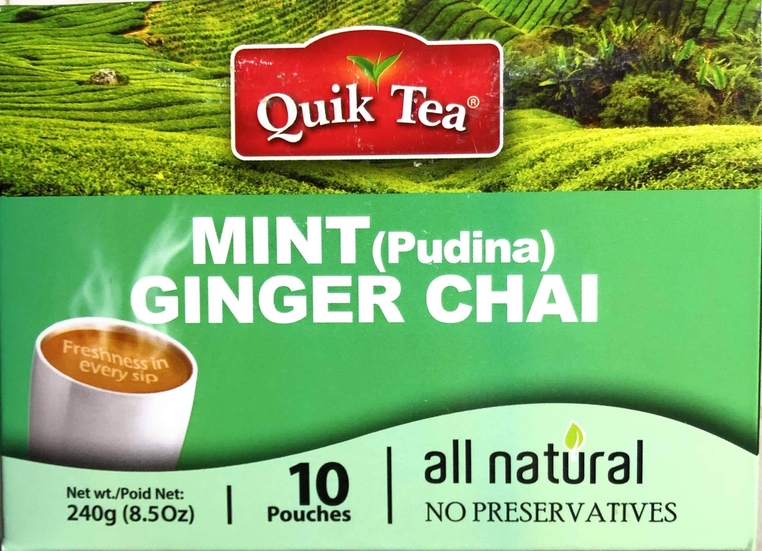 Quik Tea All Natural Mint (Pudina) Ginger Chai