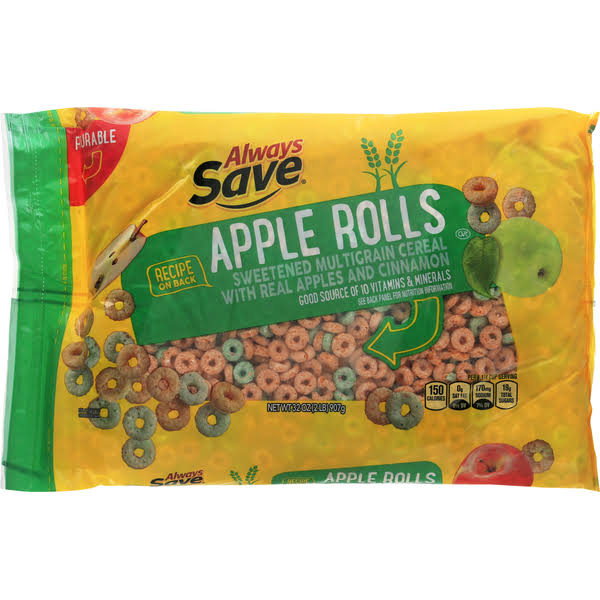 Always Save Cereal, Apple Rolls - 32 oz
