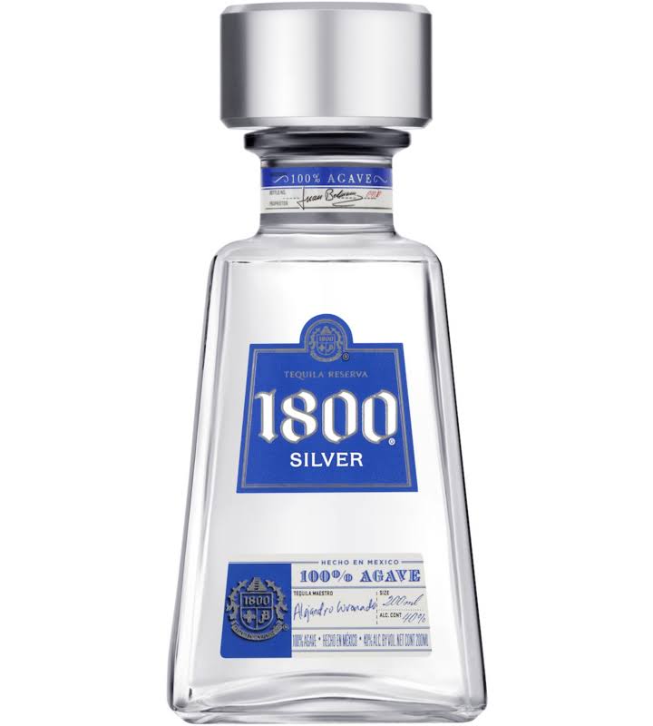 1800 Tequila Silver 100% Agave Tequila Small Bottle 20cl