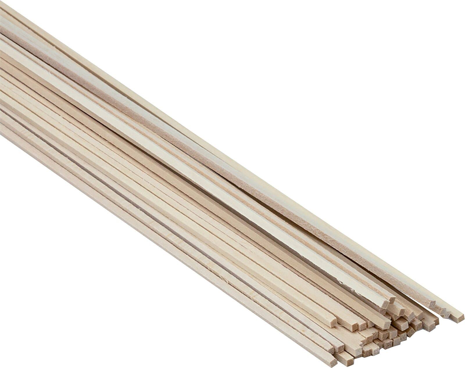 Midwest Basswood Strips - 1/8 x 1/8 x 24 in., 48 pieces