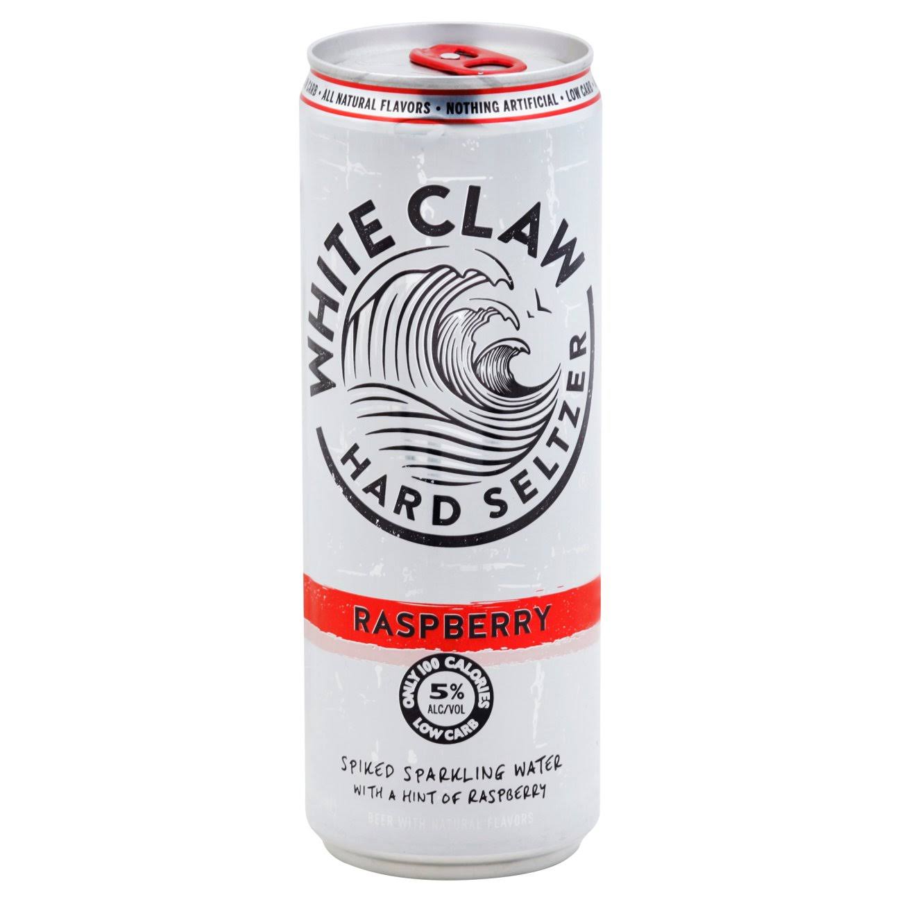 White Claw Hard Seltzer Raspberry 473 mL can