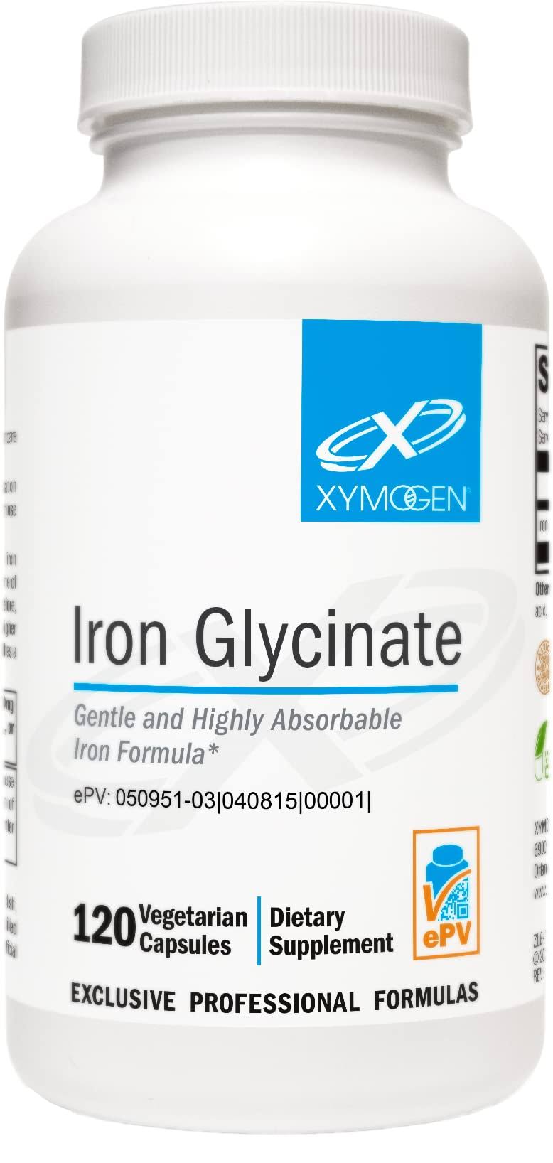 Xymogen Iron Glycinate Supplement - 120 Capsules