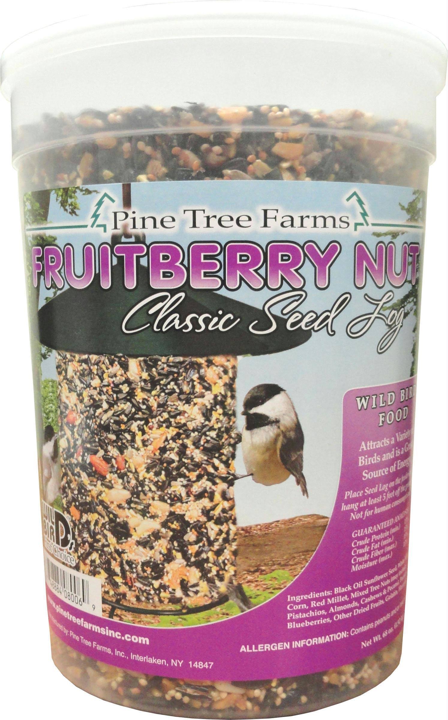 Pine Tree Farms Fruit Berry Nut Seed Log - 72 oz