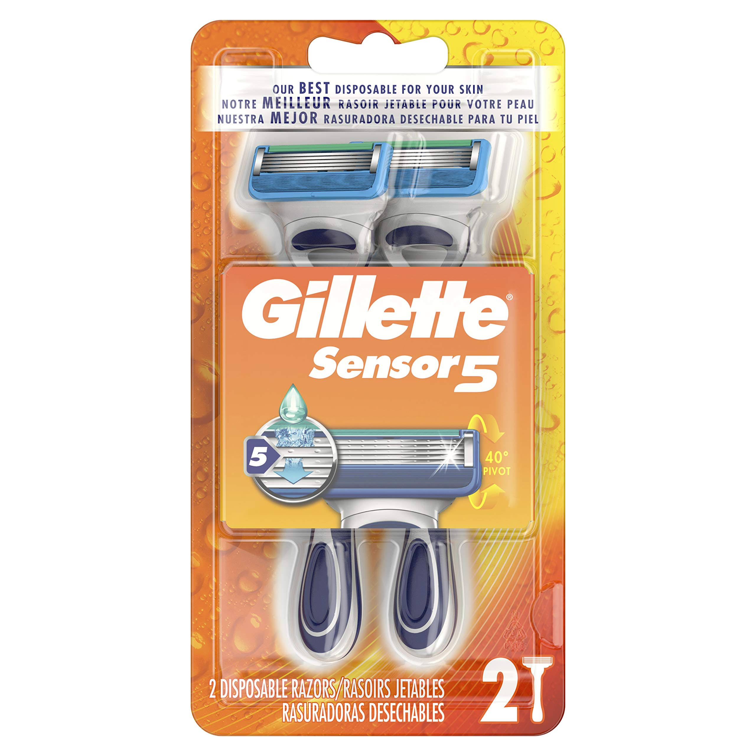 Gillette Sensor 5 Disposable Razors - 2pk