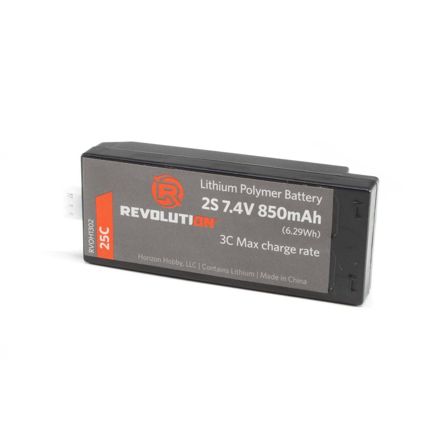 Revolution H1302 - 850mAh 2S 7.4V Lipo Battery: Vizo XL