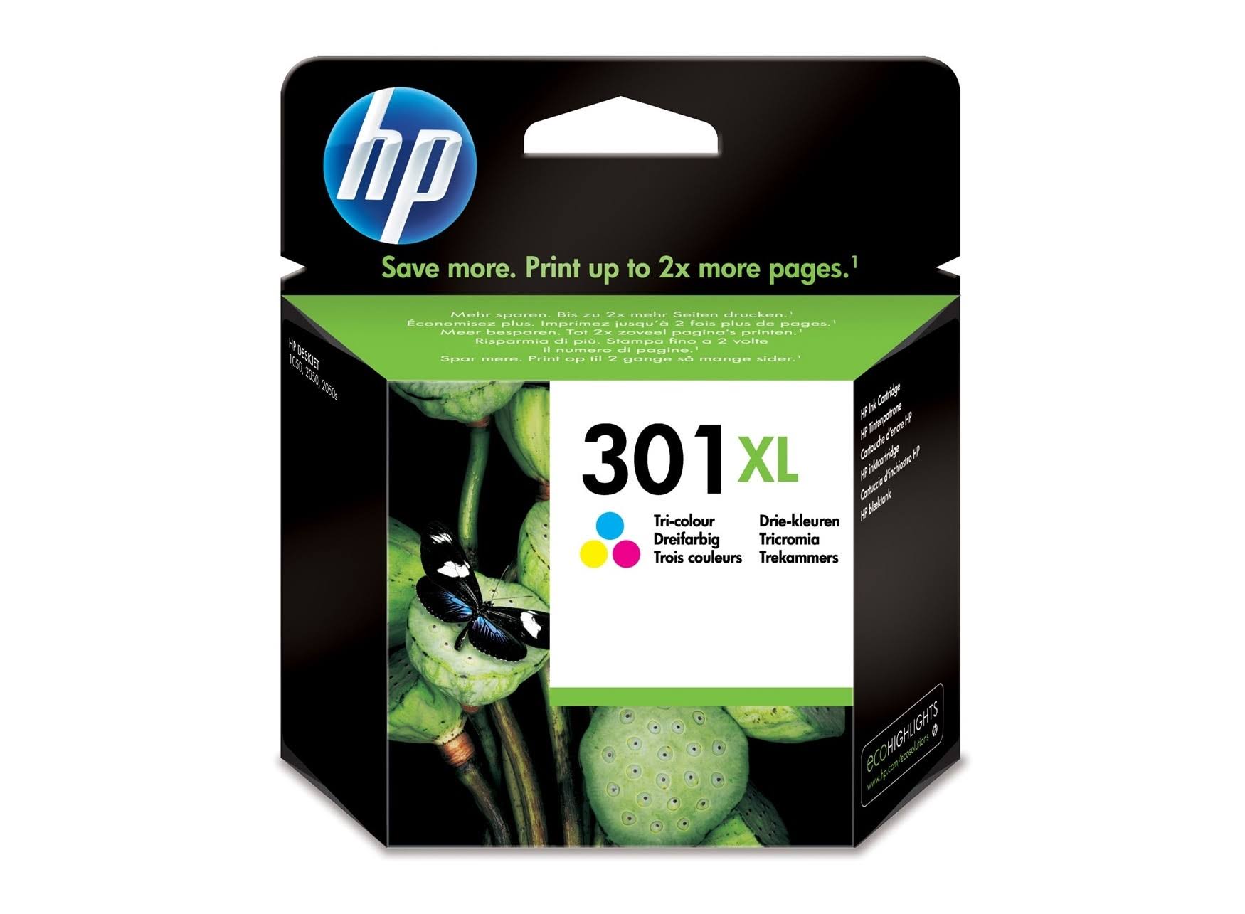 HP 301XL Printer Ink Cartridge - Tricolour