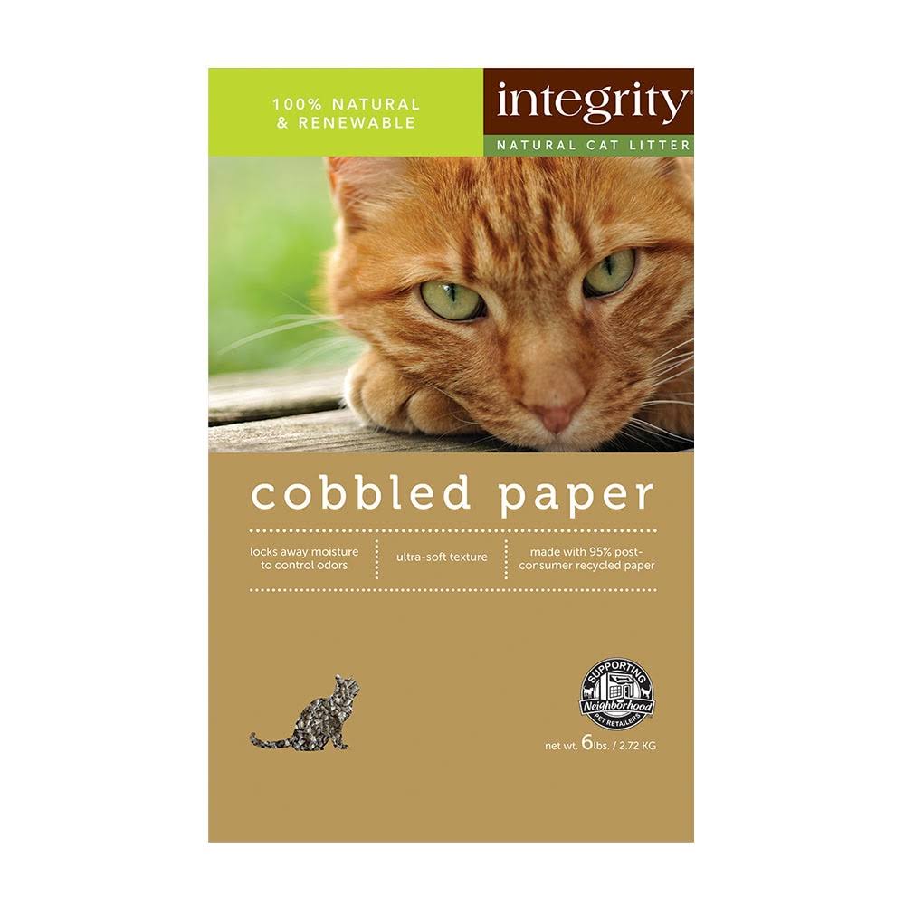 Integrity Cobbled Paper Cat Litter - 6 lb
