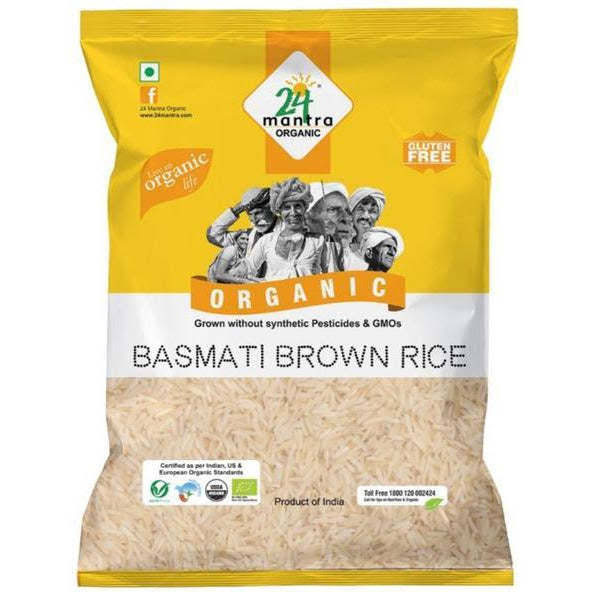 24 Mantra Organic Brown Basmati Rice 10 lbs