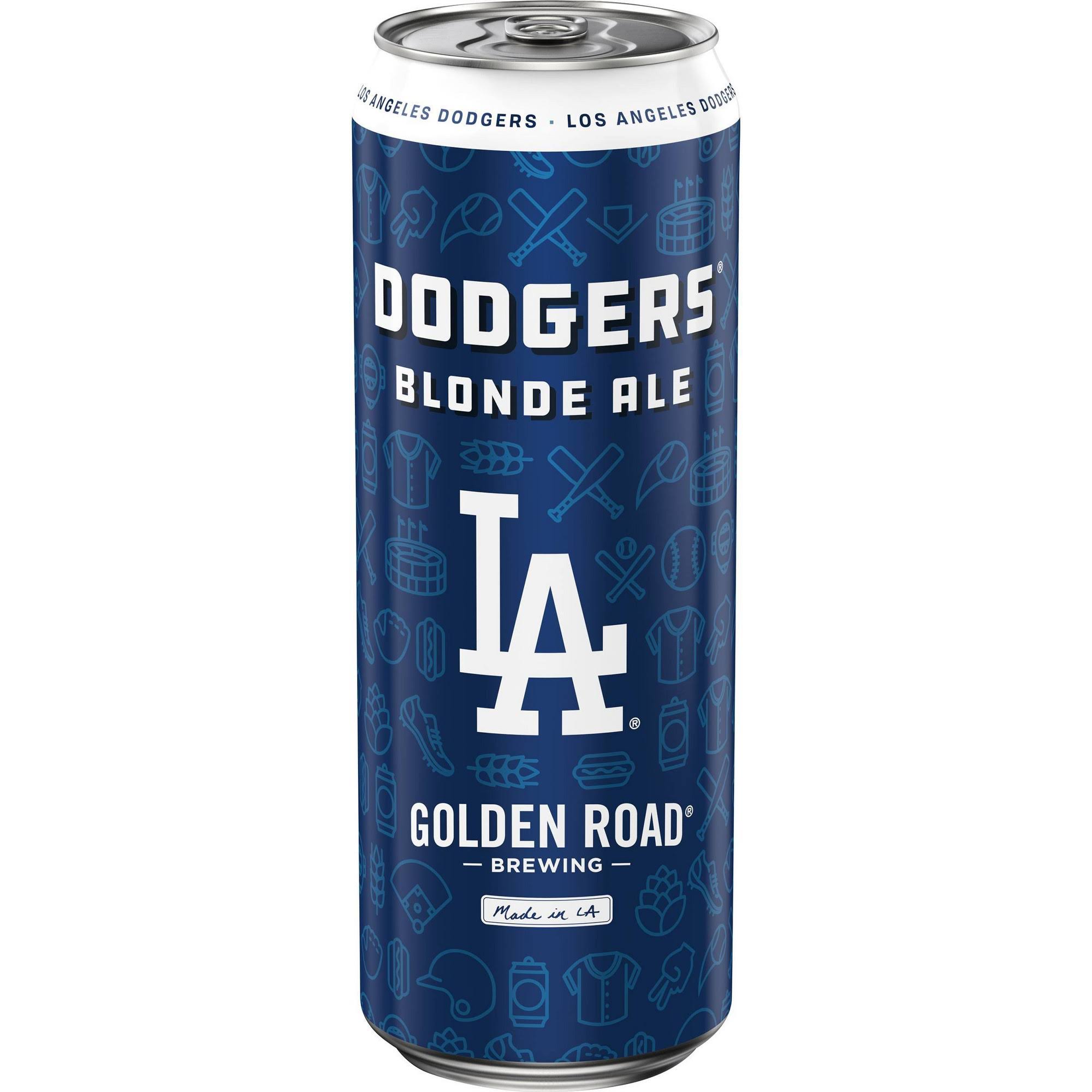 Golden Road Brewing Dodgers Blonde Ale Beer Can - 25 oz