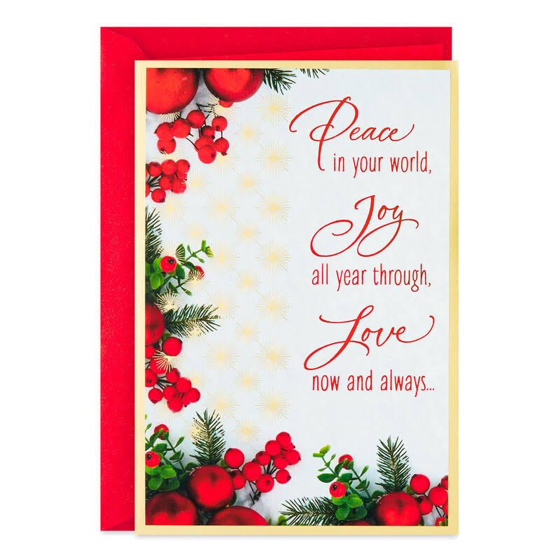 Hallmark Christmas Card, Multicolor