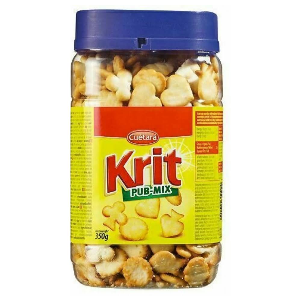 Bargain Foods Large Krit Pub-Mix Tub Cheese Crackers 350g