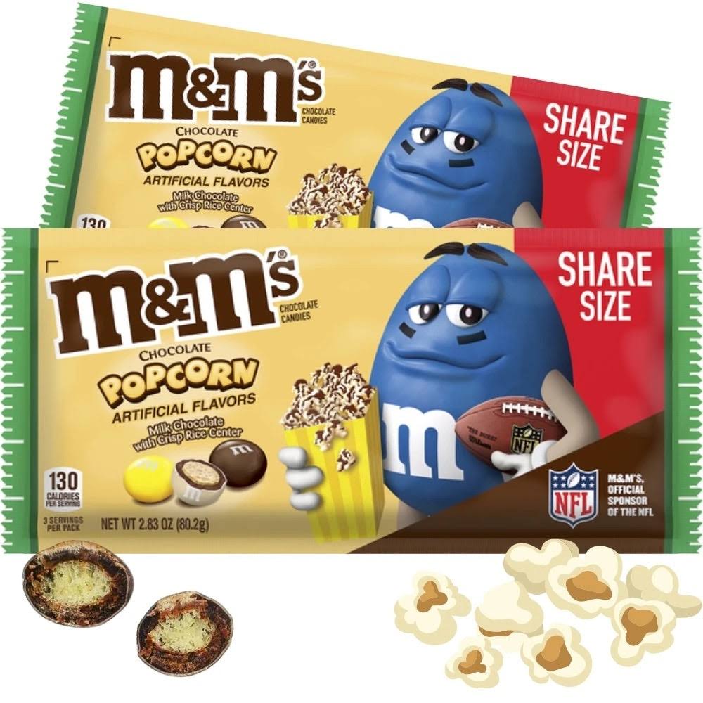 M&M's Chocolate Candies, Chocolate Popcorn, Share Size - 2.83 oz