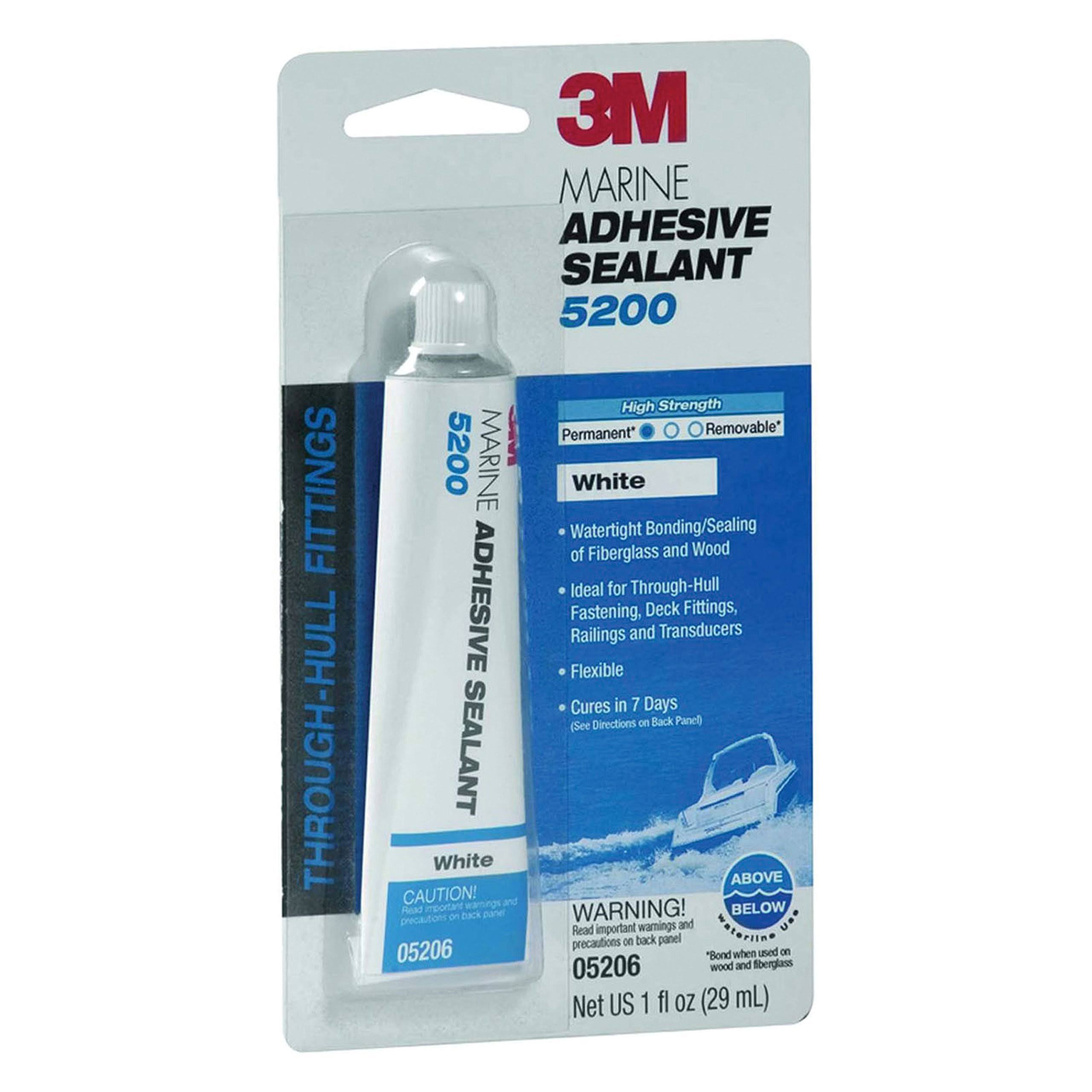 3M Marine Adhesive Sealant - White, 1oz