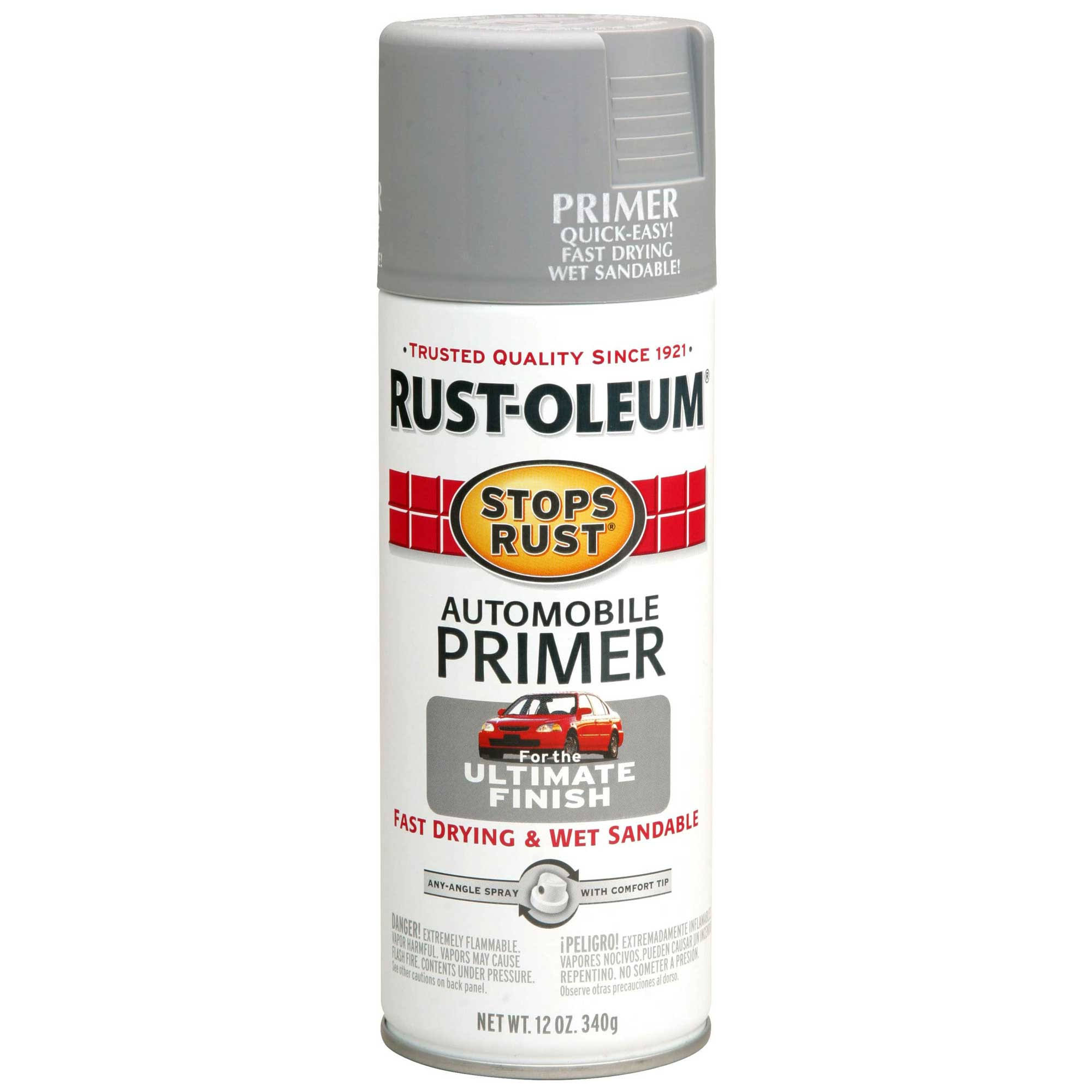 Stops Rust Automotive Primer Spray, Light Gray, 12-oz.
