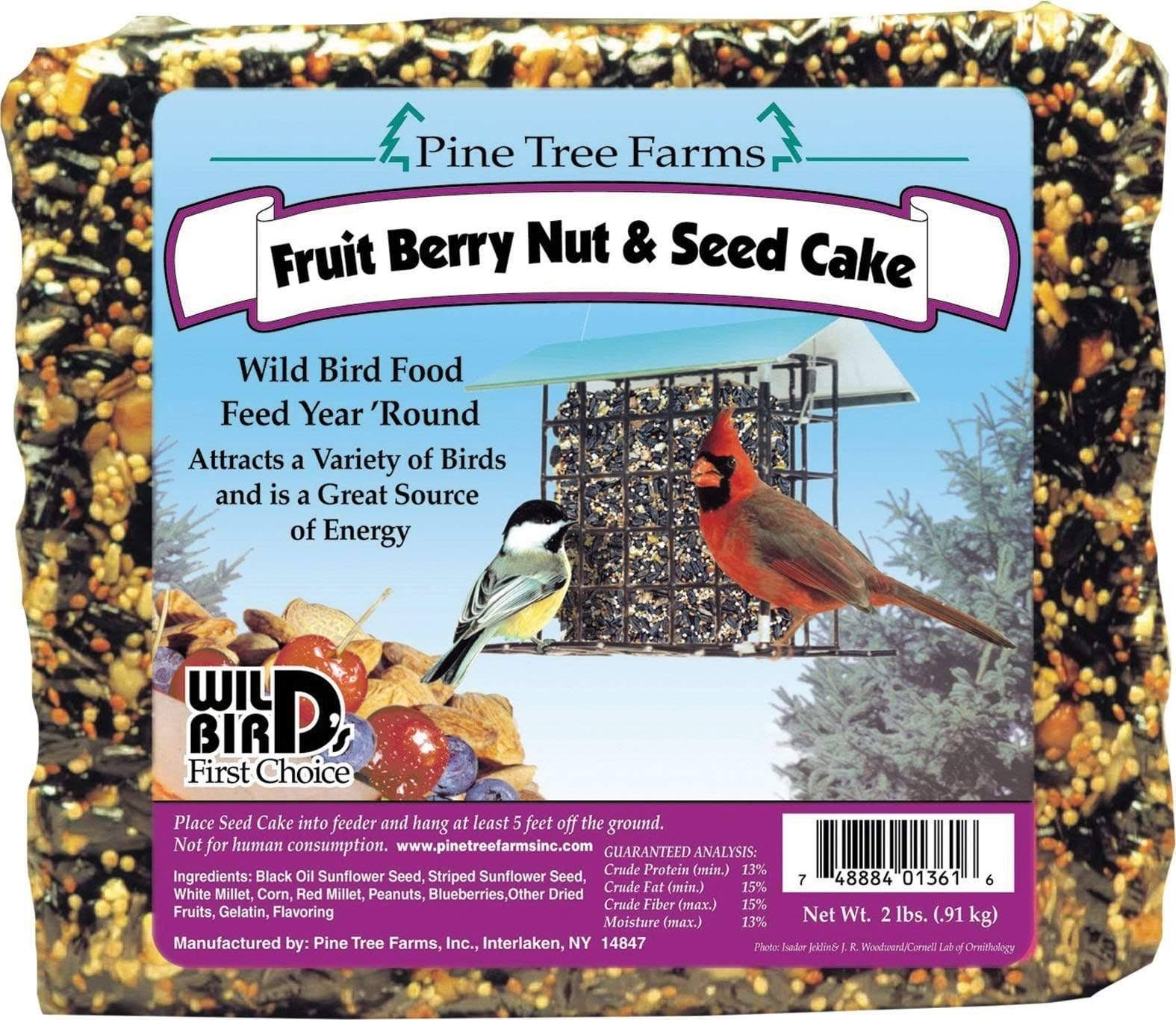 Pine Tree 1361 Seed Cake - Fruit Berry Nut And Seed, 2lb
