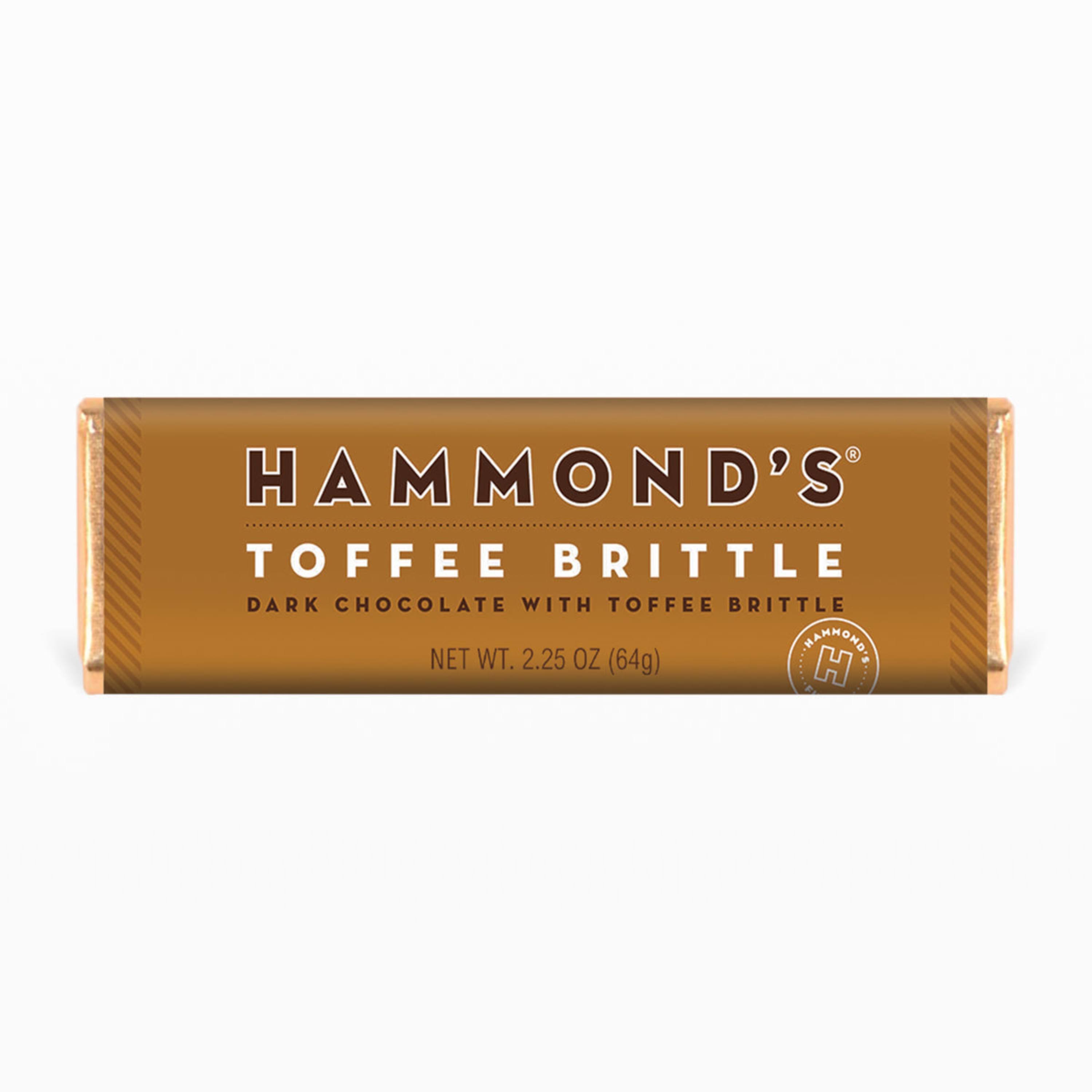 Hammond's Candies Chocolate Bar - Toffee Brittle, 2oz