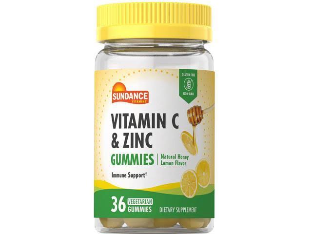 Sundance Vitamins Vitamin C + Zinc Vegetarian Gummies - 36 ct