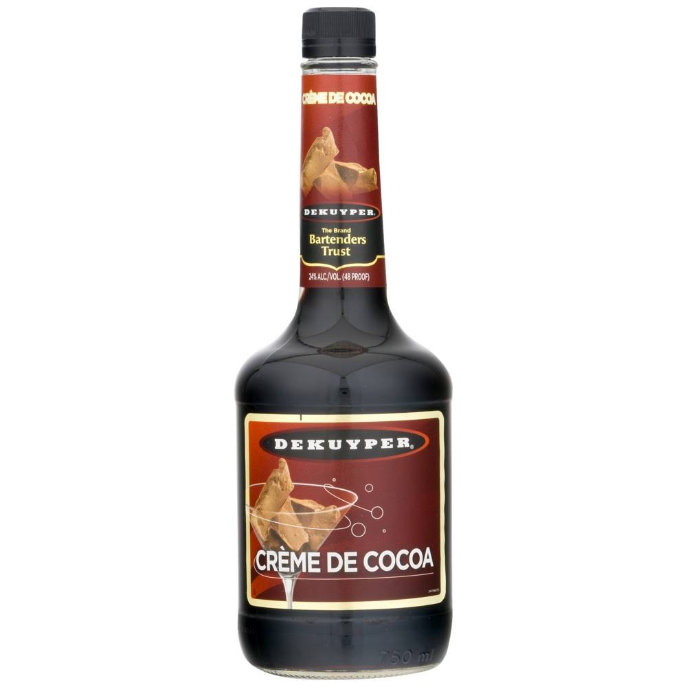 DeKuyper Creme de Cocoa, Dark - 750 ml