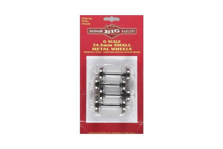 Bachmann Industries Large G Scale 24.5mm Small Metal Wheel Set (4 per Card)