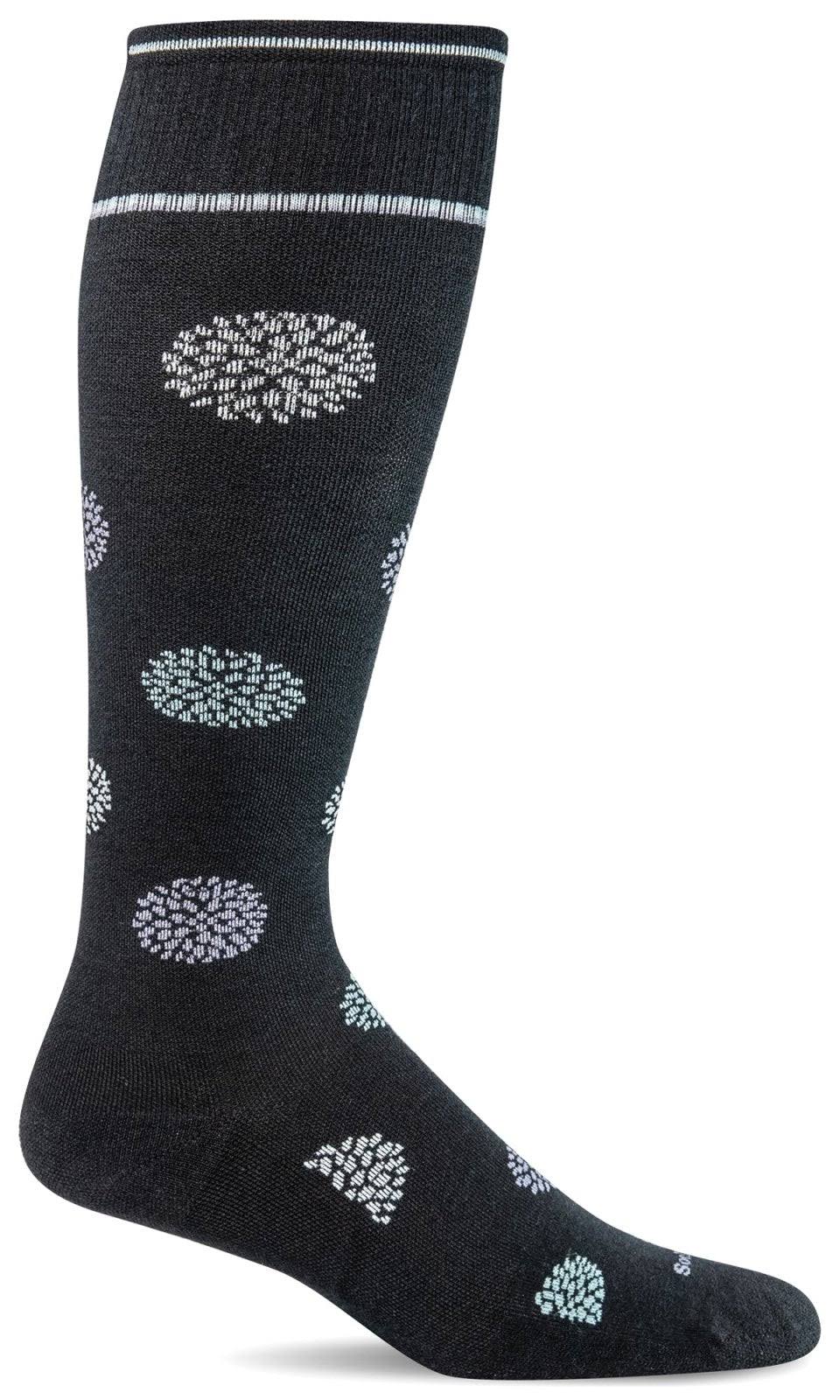 Sockwell Womens Twinkle Firm Compression Knee-High Socks SW122W - Medium/Large / Black