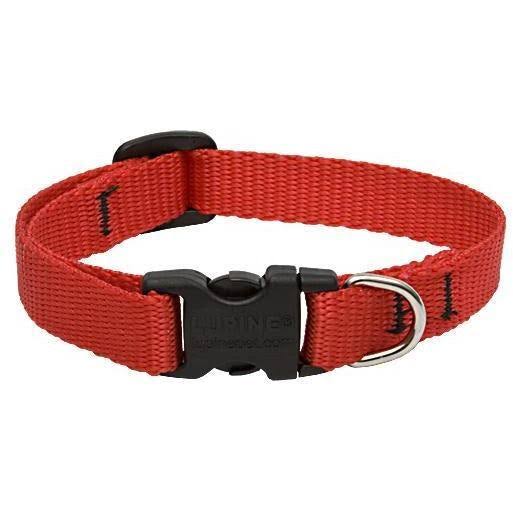 Lupine Adjustable Dog Collar - Red