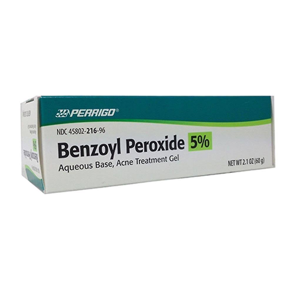 Perrigo Benzoyl Peroxide 5%, Aqueous Base, Gel, 2.1 Oz