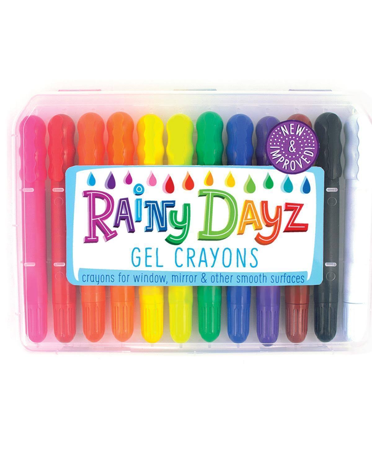 Rainy Dayz Gel Crayons - 12 Rainbow Colors