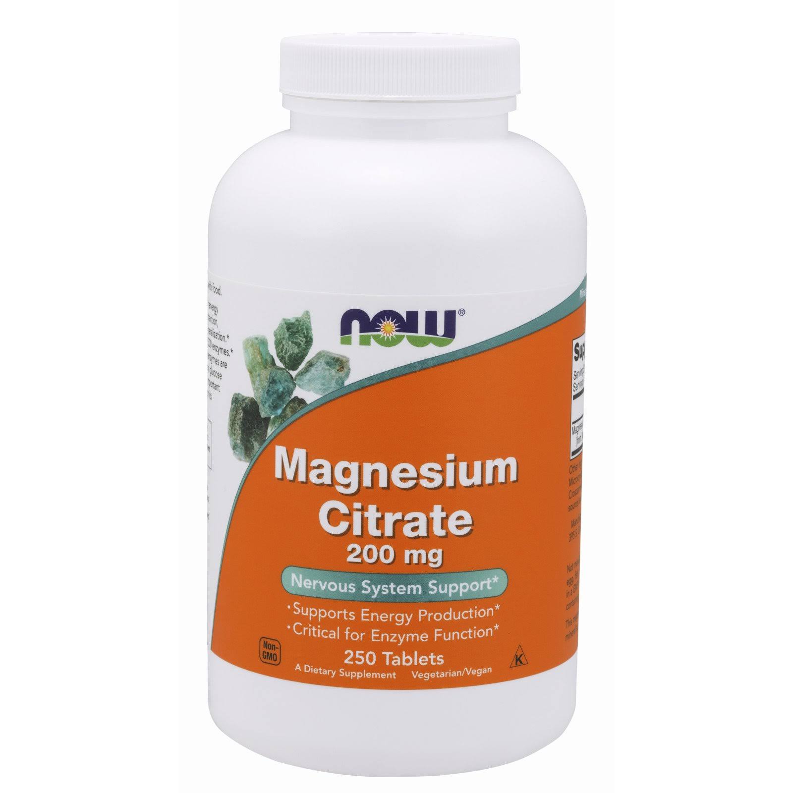 Now Foods Magnesium Citrate - 200mg, 250 Tablets