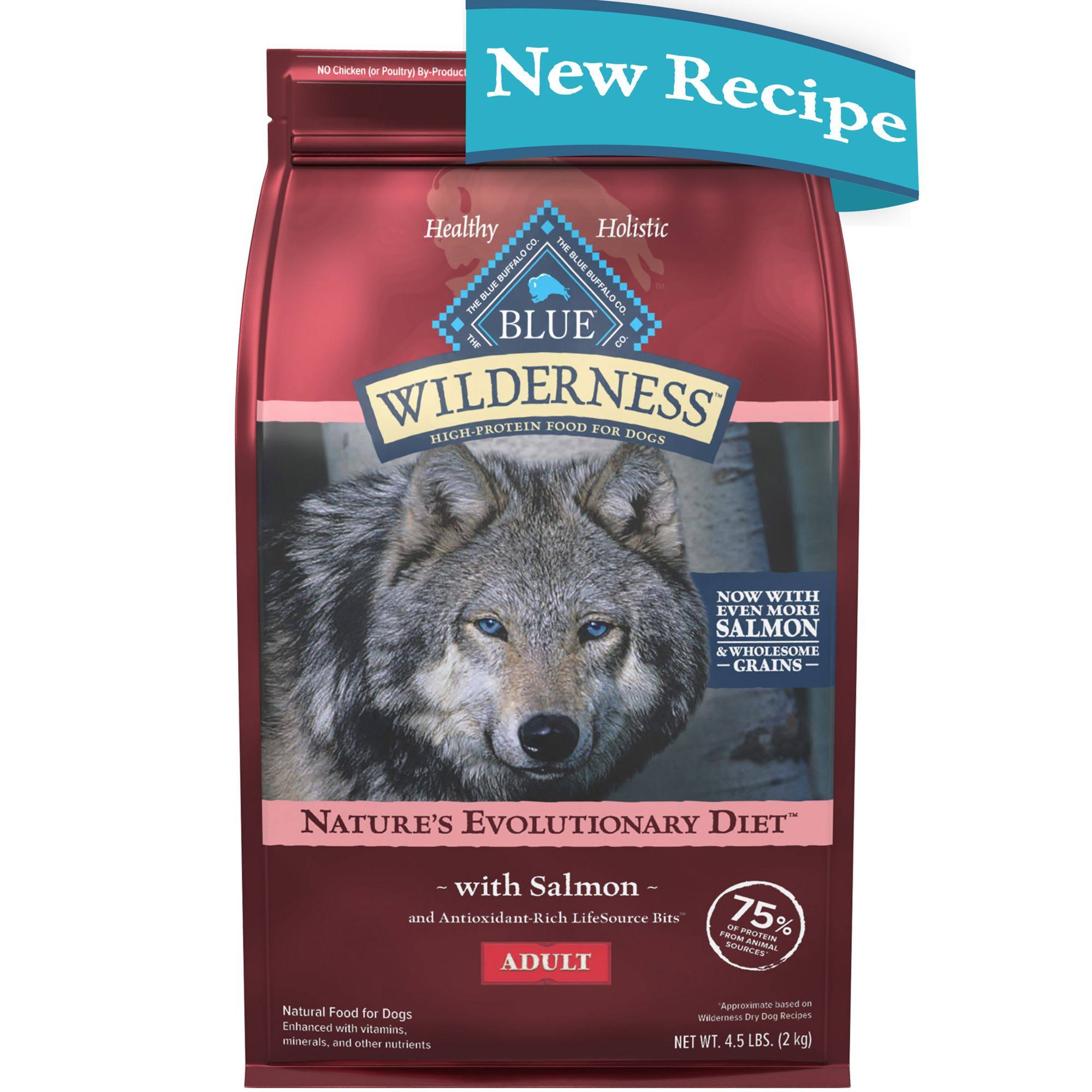 Blue Buffalo Wilderness Adult Salmon Dog Food | 4.5 lb