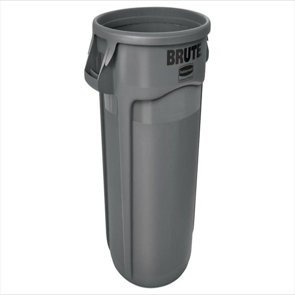 Rubbermaid Commercial Brute Round Container - 32gl, Gray