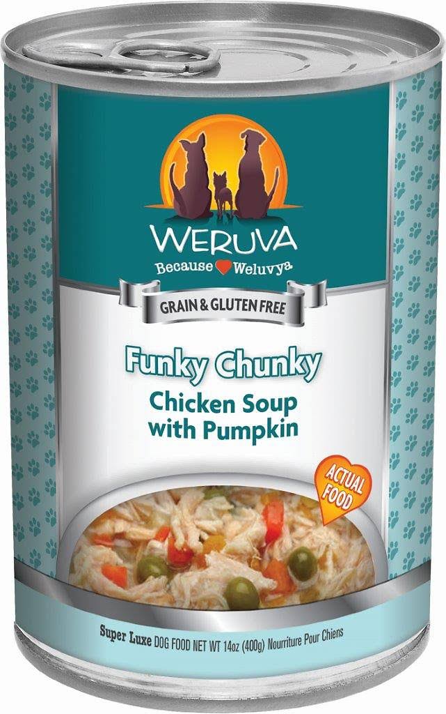 Weruva Funky Chunky Grain Free Canned Dog Food - Chicken Soup with Pumpkin
