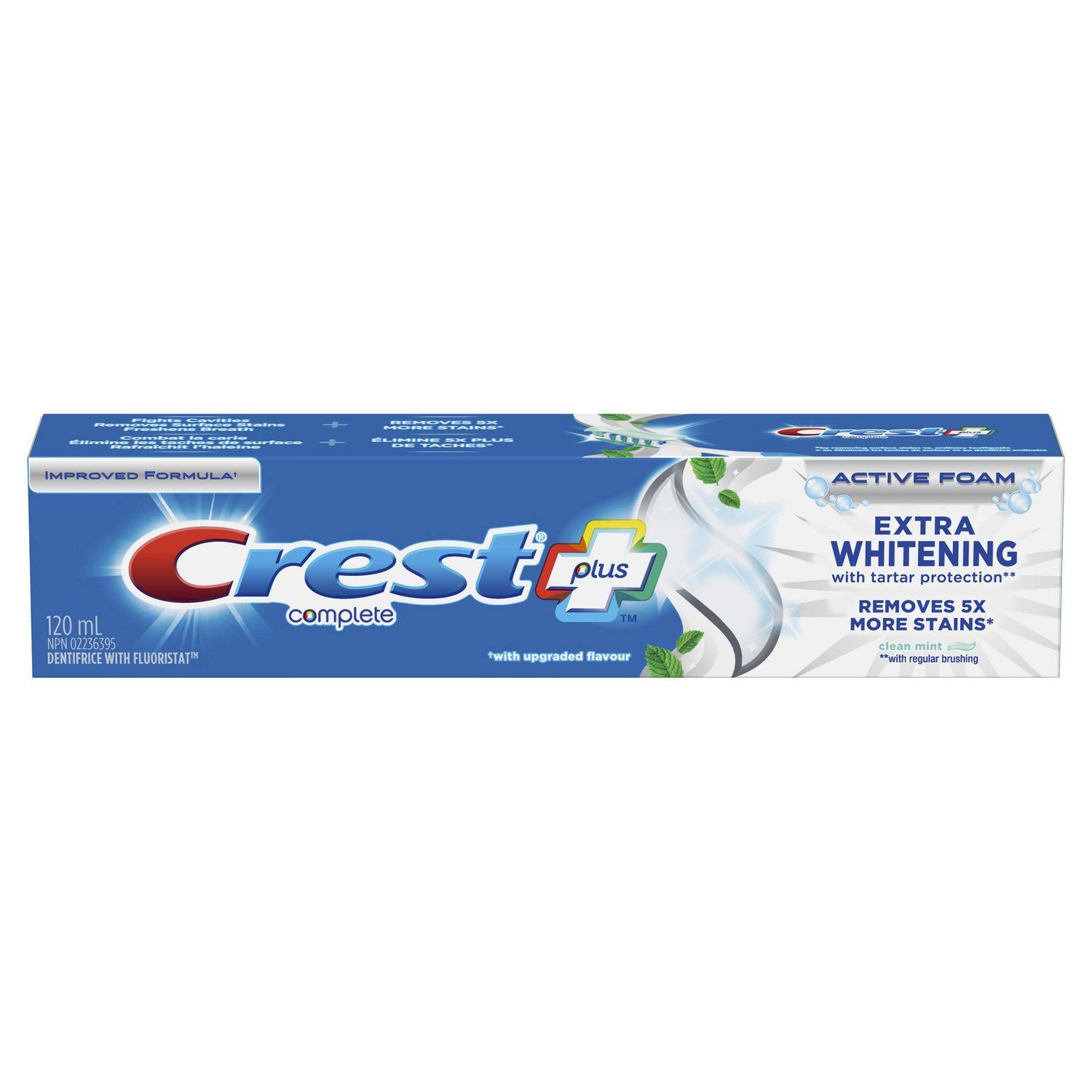 Crest Complete Plus Extra Whitening Toothpaste Clean Mint 120 ml