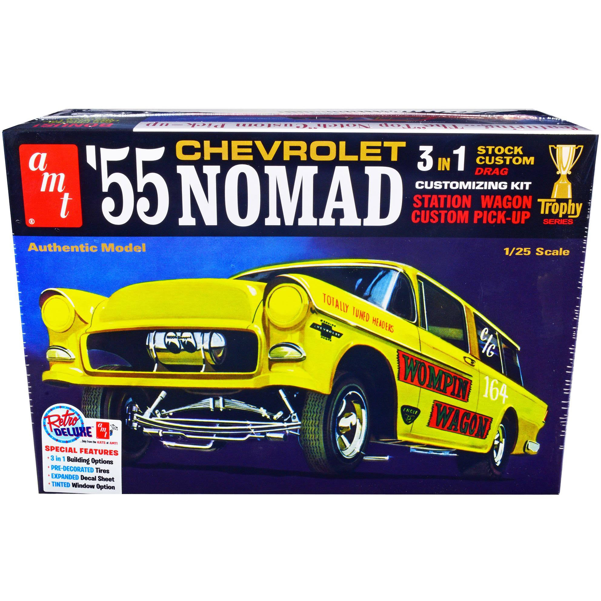 AMT 1/25 1955 Chevy Nomad Station Wagon Customizing Car Kit (3 in 1) AMT1297