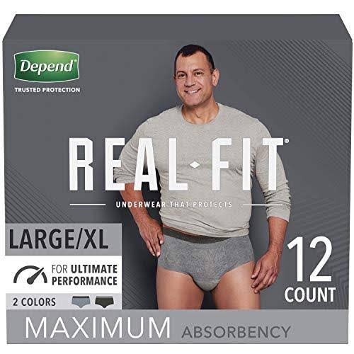 Depend Real Fit Incontinence Underwear for Men with Maximum Absorbency