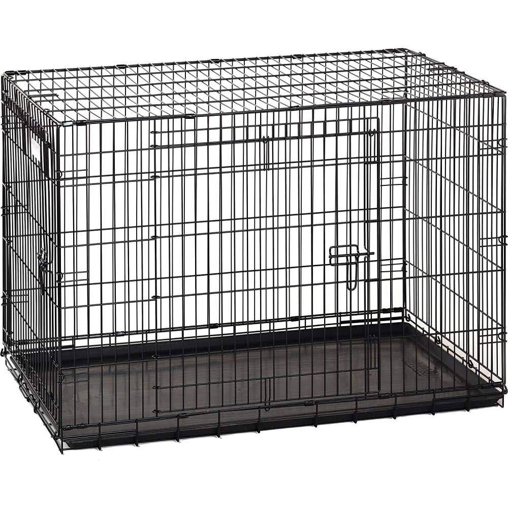 Precision Pet Double Door Dog Crate - Black, 36 x 23 x 26''