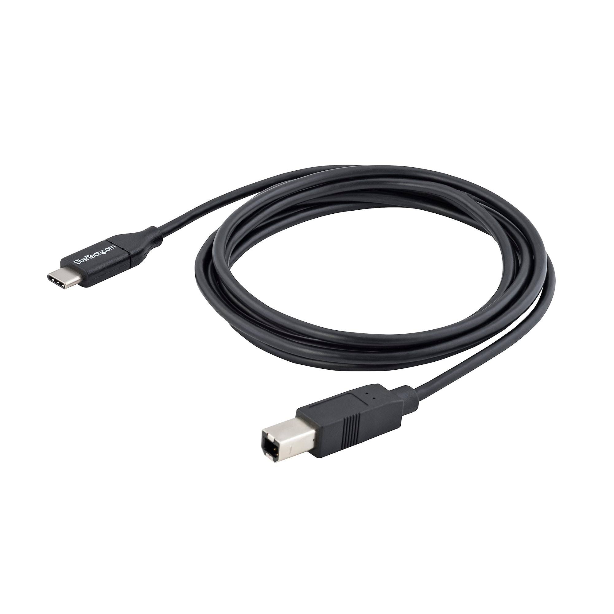 StarTech 2m (6ft) USB C to USB B Cable - M/M - USB 2.0
