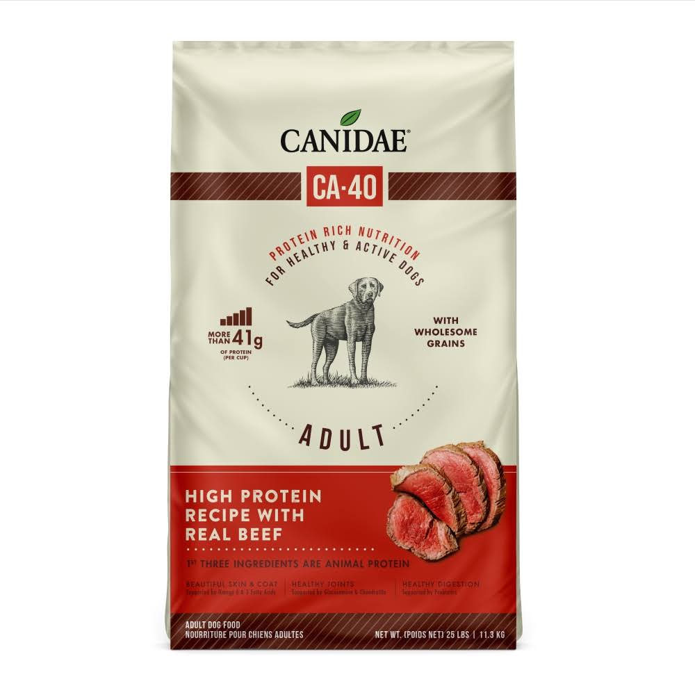 Canidae CA-40 High Protein with Real Beef Recipe Dry Dog Food - 25lbs