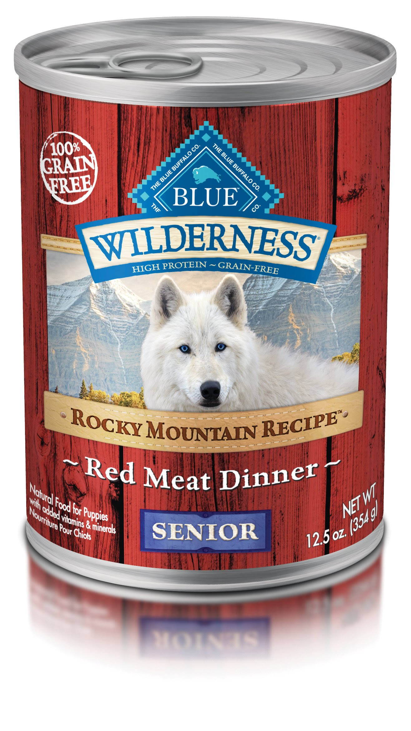 Blue Buffalo Wilderness High Protein Wet Senior Dog Food - Rocky Mountain Recipe Red Meat