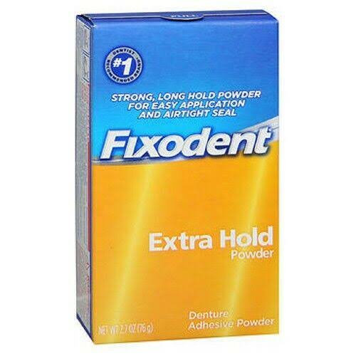 Fixodent Extra Hold Denture Adhesive Powder - 1.6oz