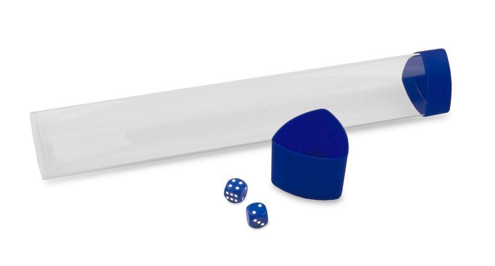 BCW Clear Playmat Tube - Blue Caps/Dice